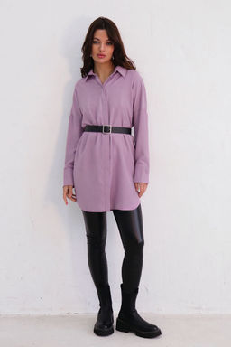 Базовая удлинённая рубашка свободного силуэта - Martichelli фото 98