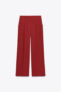 WIDE-LEG TROUSERS WITH DARTS - Zara фото 5