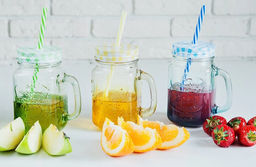 Кружка стекло, 450 мл, с крыш, с трубочкой, SDFG0114-1 (298236) - Daniks фото 3