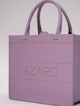 Сумка кожаная Azaro 30586 фиолетовая лаванда