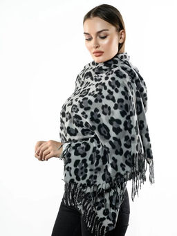 Яркий палантин с анималистичным принтом - Pretty mania фото 2