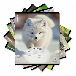 Цена за 10 шт. Тетрадь школьная ученическая ErichKrause Пушистики, 18 листов, линейка (в плёнке по 10 шт.)_MIX-PACK