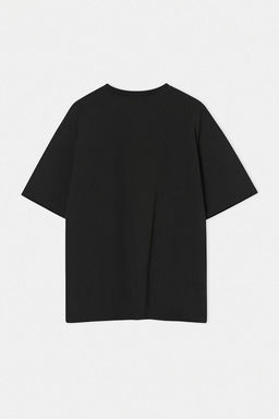 Siyah Oversize/Genis Kesim Nak?sl? %100 Pamuk T-Shirt TMNSS26TS00051 - Trendyolmilla фото 3