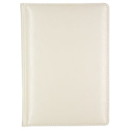 Ежедневник недатированный белый,А5,145х205мм,136л, Sidney NEBRASKA 3-128/06