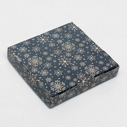 Цена за 5 шт. Коробка новогодняя складная Праздничная ночь, 16?16?3 см