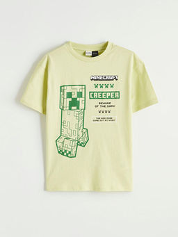 Minecraft Bask?l? Erkek ?ocuk Ti??rt