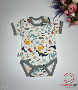 Боди с коротким рукавами для новорождённых 1 шт