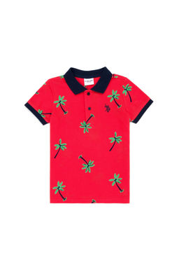 U. S. Polo Assn Оранжевая футболка-поло для мальчика