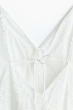 Vestido con botonadura frontal y bordado ingl?s - H&m фото 2