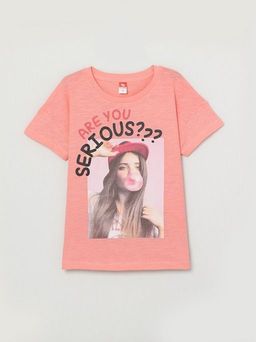 CRB wear/CWJG 62890-28-291 Футболка для девочки, коралловый/Ex.Cherubino