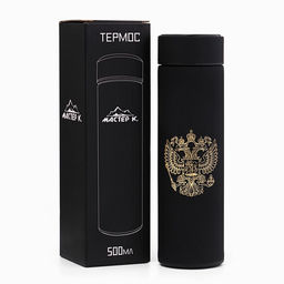 Термос Герб, 500 мл, с ситечком, с датчиком температуры