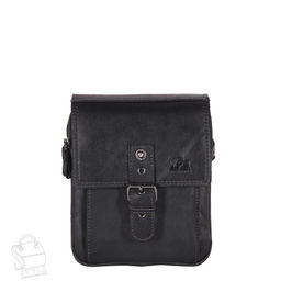 Сумка мужская кожаная 3010-1TR black Tough Ruder в Новосибирске
