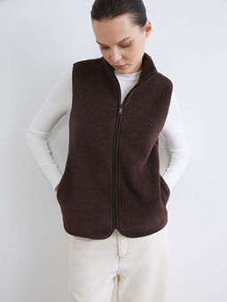 Dik Yaka Kad?n Polar Yelek