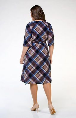 Милое платье из трикотажа-клетка - Ckc collections фото 4