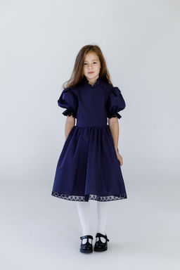 Л23-24 платье для девочки ВЕНДИ синий - Etoelf фото 2