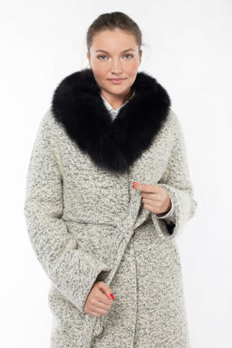 Пальто утепленное Мех натуральный (песец) - Империя пальто фото 7