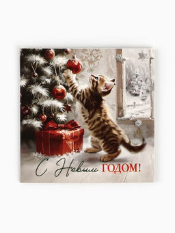 Цена за 20 шт. Открытка-мини «Уютный Новый год», 7×7 см