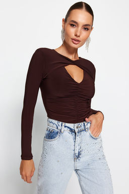 Kahverengi Cut Out/Pencere Detayl? Orme Body TPRAW24BD00001
