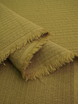 Муслин двухслойный стеганый с эф.жатости цв.Оливково-коричневый, ш.1.4м, хлопок-100%, 200гр/м.кв