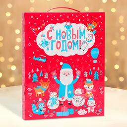 Подарочная новогодняя коробка Адвент календарь Волшебные истории 25.4?2.6?32 см