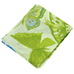 Miranda Штора для ванной тканевая 180х200см Сари-бабочки зеленое, без колец, 100% п/э (Турция) - Домашняя мода фото 2