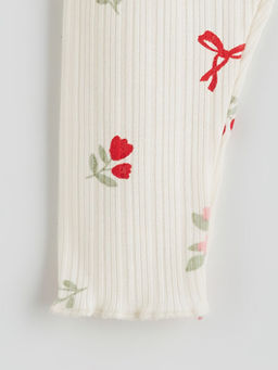 K?z Bebek Desenli Tayt