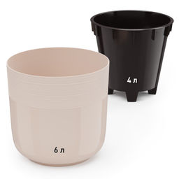 Горшок цв. Линель 6л двойной (бежевый) М8705 - Альтернатива фото 8