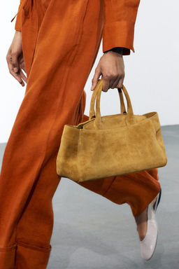 MINI SPLIT SUEDE CITY BAG - Zara фото 2