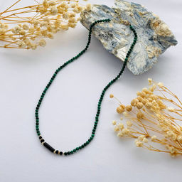 Бусы из Малахита и Агата