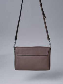 Сумка кожаная на плечо Deboro 30181 тауп