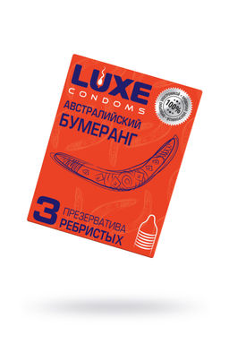Презервативы Luxe, конверт Австралийский бумеранг, 18 см, 5,2 см, 3 шт.