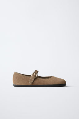 LEATHER BAREFOOT BALLERINAS - Zara фото 11