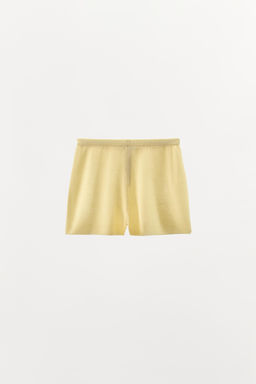 SHORTS MEZCLA ALGOD?N BOTONES / Amarillo - Zara фото 6
