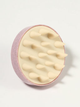 Щётка-массажёр для мытья головы, 7.5×7.5×6.5 см, розовая