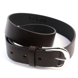 Женский кожаный ремень Arkon Milano ZKM 352 Коричневый - Sergio valentini фото 3