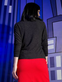 Джемпер с воротником-стойкой - Priz фото 6