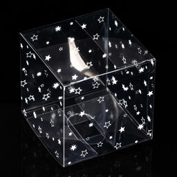 Цена за 5 шт. Складная коробка из PVC Звездопад, 10 х 10 х 10 см - UPAK LAND фото 2