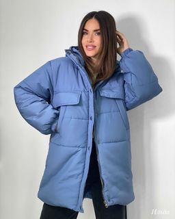 Куртка Ильда (серо-синий)
