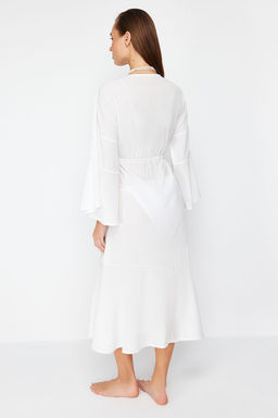 Yag Yesil Maxi Dokuma Buzgulu Plaj Kimono&Kaftan TBESS23KM00105 - Trendyolmilla фото 14