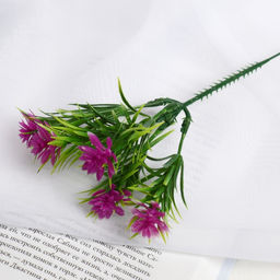 Цена за 6 шт. Букет искусственный «Эхеверия и листики», h=18 см, МИКС