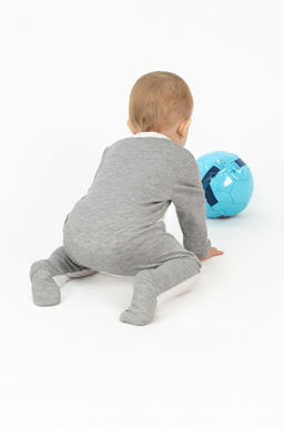 Комбинезон ясельный серый бабочка