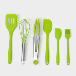 Набор кухонных принадлежностей Green, 6 предметов, цвет зелёный