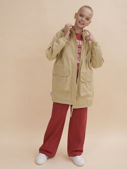 PELICAN, ветровка для девочек, Песочный  фото 2