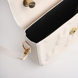 Сумка молодёжная на магните, цвет молочный - Simaland фото 6