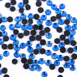 Страз клеевой Zlatka RS/144 SS06 1.9 - 2.1 мм акрил 1 x 144 шт в пакете с еврослотом 017 т.голубой (capri blue)