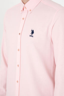 Erkek A__k Pembe Uzun Kollu Basic G_mlek Sepette S_rpriz _ndirim - U.s. polo assn фото 7
