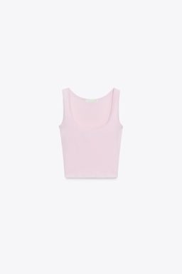 TOP WITH SQUARE NECKLINE - Zara фото 7