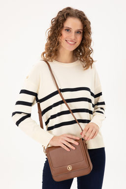 Женская светло-коричневая сумка через плечо Неожиданная скидка в корзине