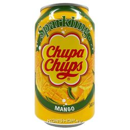 Газированный напиток со вкусом манго Chupa Chups, Корея, 345 мл
