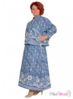 Юбка Модель №1879 размеры 44-84 - Plusmoda фото 8